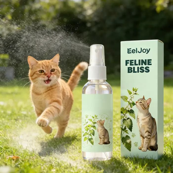 Spray apaisant pour chat avec extrait de catnip 50ml – Spray naturel anti-anxiété pour animaux de co