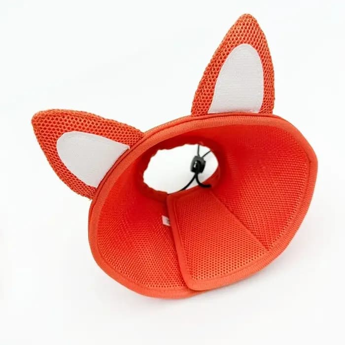 Collier Élisabeth Réglable pour Chat, Anti-Morsure, Doux, Protection du Cou, Forme Animale, Respirant, Collier Anti-Léchage pour Chien