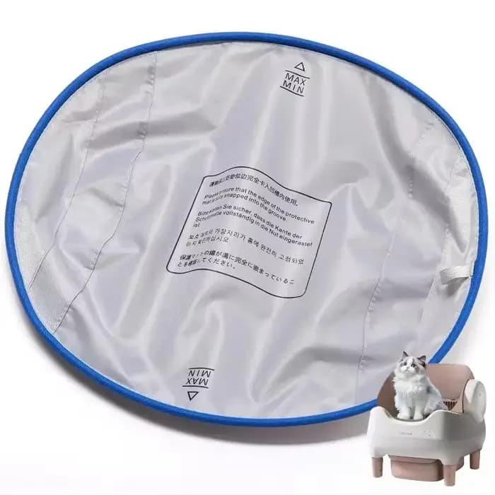 Fournitures pour chats : Doublures de remplacement en tissu lavable pour litière automatique et tapis de toilette