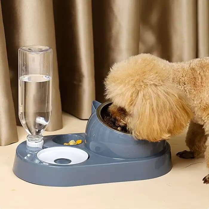 Filles et distributeur d'eau automatique pour animaux de compagnie, récipient de nourriture avec abreuvoir, mangeoire pour chien et chat, stockage d'eau, nouveau, 2 en 1