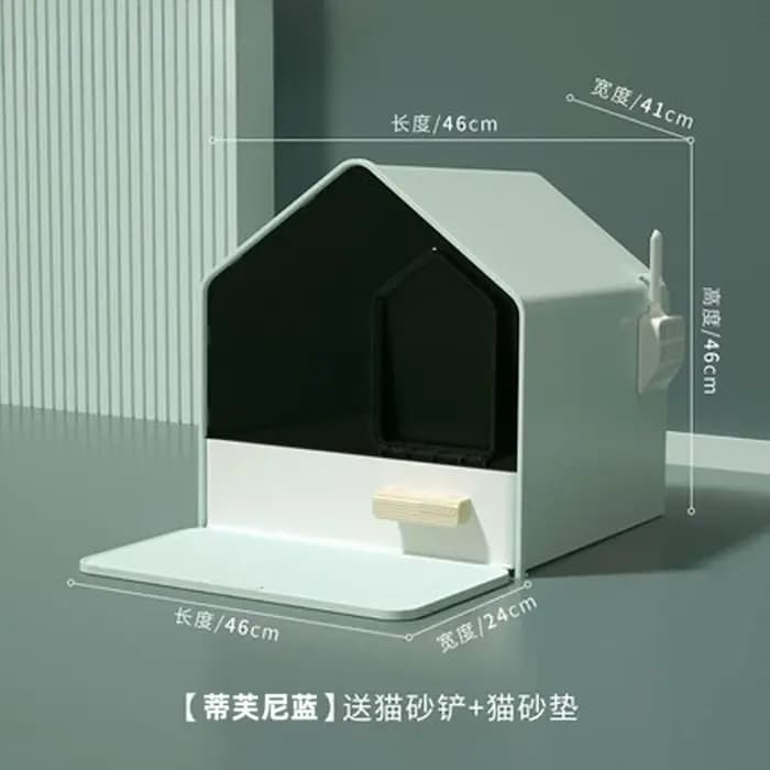 Toilettes pour chat, tiroir entièrement fermé
