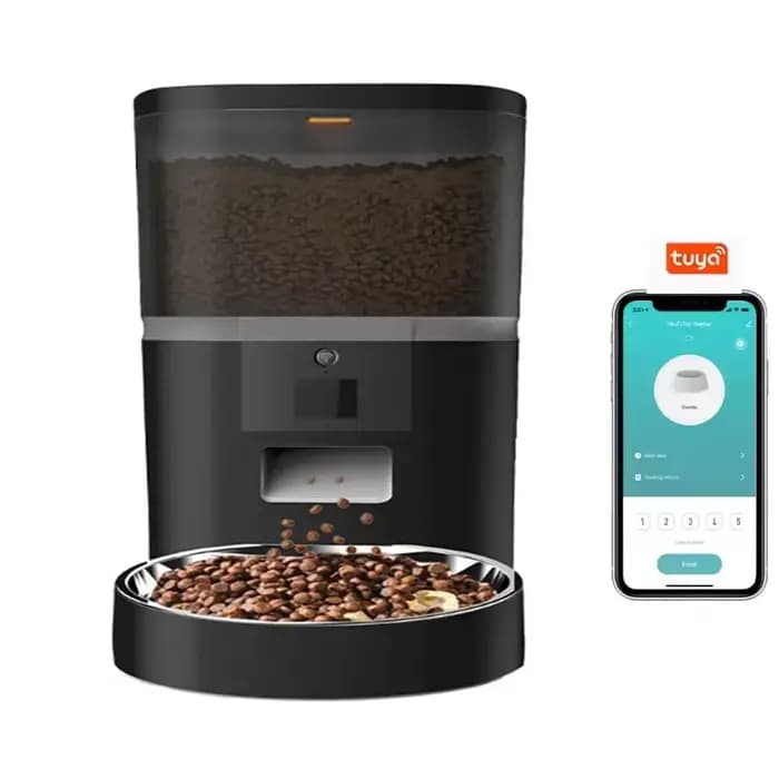 4L Double repas caméra APP automatique mangeoire pour animaux de compagnie temps