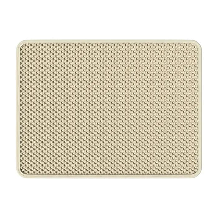 Polymères de Litière pour Chat, Double Couche, Imperméable, Piège à Urine, Facile à Nettoyer, Antidérapant, Coussin à Gratter, Grand Pied Pa