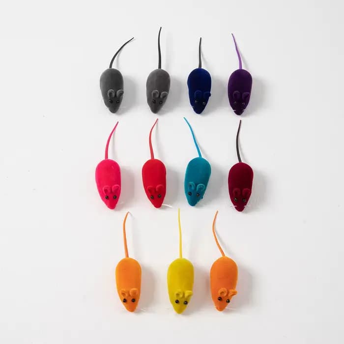 Jouets de simulation de souris en caoutchouc sonore pour animaux de compagnie, accessoires interacti