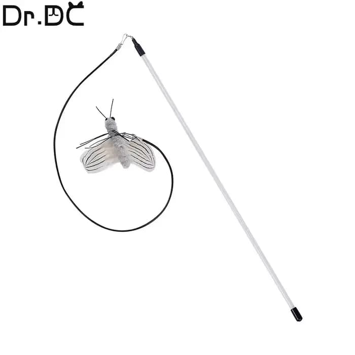 Dr.DC taquin chat bâton tête avec ou sans fil bâton libellule plume chat fournitures interactif amus