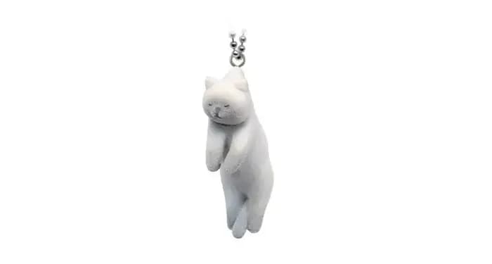 Qualia capsule jouet Tsumada Neko 3 mascotte floceuse pincer chat boule chaîne mignon tacheté bicolore exotique Shorthair tonkinese chaton